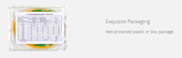 Customized 2 4 Single Mode PLC Splitter Data Sheet112262.png