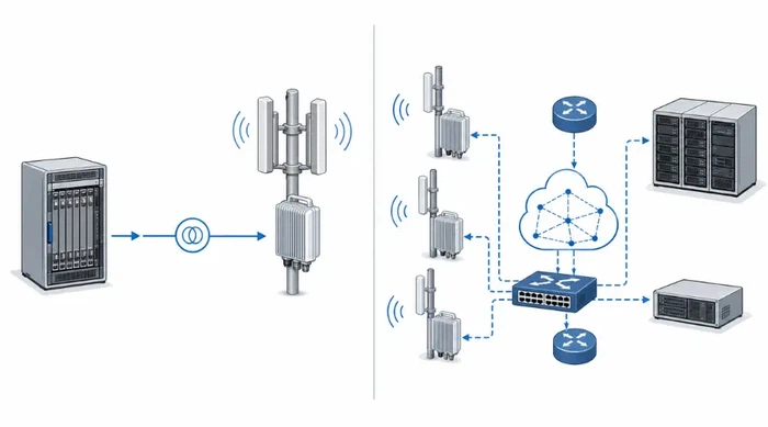 CPRI vs eCPRI fronthaul transport comparison CPRI vs eCPRI fronthaul transport comparison