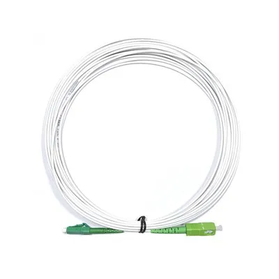 Kord Tampalan Gentian Simplex Berperisai LC/APC Ke SC/APC Untuk Rak Stabil-ke-Rack Pautan Optik, LSZH, Anti-Rodent, 10m