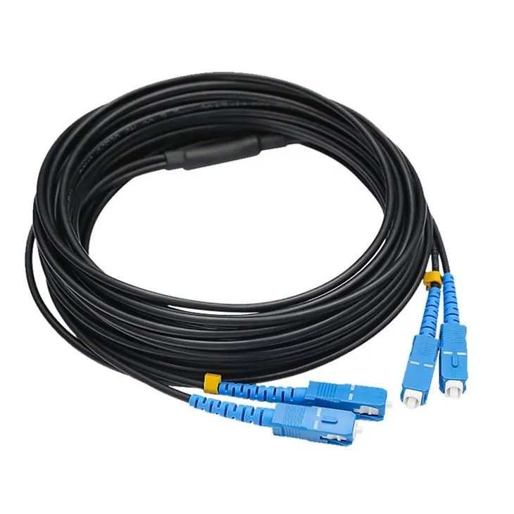 FTTH Outdoor Drop Cable Fiber Optical Cable Patch Cord SC/UPC SC/APC Jumper